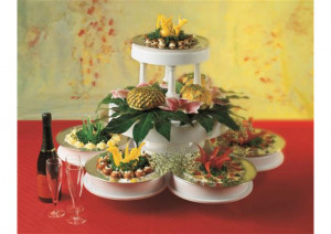 Suport Tort / Bufet Model Daisy, 8 Platouri, Ø 90 x H 45 cm - Img 4