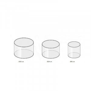 Suport Tort Plexiglas 3 etaje Ø 16 - Ø 24 - Ø 30 x H 15 cm - Img 3