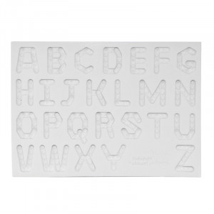 Szilikon forma Alphabet Little Alphabet Builder H 2,2 cm - Img 2
