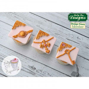 Szilikon öntőforma kereszt drágakövekkel 4,5 x 3,2 x 0,4 cm - Img 4