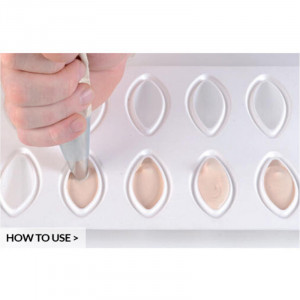 Szilikon Quenelle Mignon 6,3 x 2,9 x h 2,8 cm, 12 üreggel - Img 6