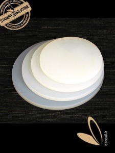Szilikon torta rögzítő és díszítő korongok, Ø 12 - 18 cm, 4 db-os készlet