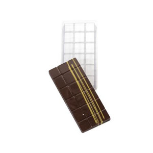 Tablete Ciocolata 13 x 5.5 x H 0.8 cm - Matrita plastic Classic 5 buc, 70 gr