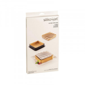 Tarte Sand Set 8 x 8 x H 2 cm, 6 микроперфорирани медни + силициеви формички 6 кухини - Img 8