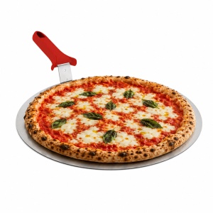 Tava Pizza pentru Servire, Aluminiu Anodizat, Ø 41 Maner 13 cm - Img 2