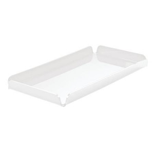 Tavita Margini Drepte, Plexiglas Alb, 30 x 15.5 x H 2 cm