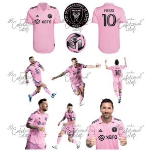 Vafa imprimata Fotbal Messi Model 1,10 Decoruri Ø 4 - 10 cm, A4 - Cofetarul Istet