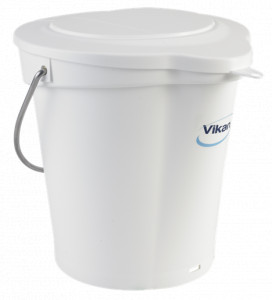 Vödörfedél 6 L, fehér műanyag - Img 3