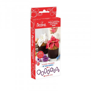 Winter Flowers Kit - 8 Cutters, 1 Sugarpaste Modelling Tool, Working Techniques - Img 1
