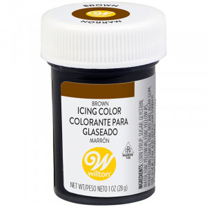 Гел за оцветяване на храни, кафяв - Wilton, 28 gr - Img 1