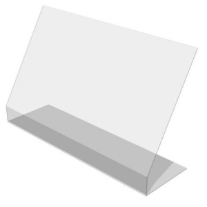 Наклонен защитен екран без прозорец, L100xH60xW30cm - Img 1