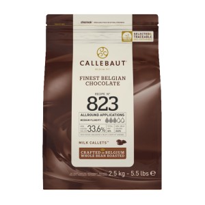 Рецепта за млечен шоколад 823 капки 33,6% Barry Callebaut, 2,5 кг - Img 1