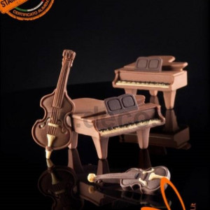 Силиконова музикална форма - 3D виолончело, 10 x 3,7 cm - Img 2