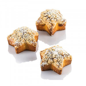 Силиконова форма за звезди Ø 9,4 x H 3,5 cm, 20 кухини, 135 ml (SQ073) - Img 5