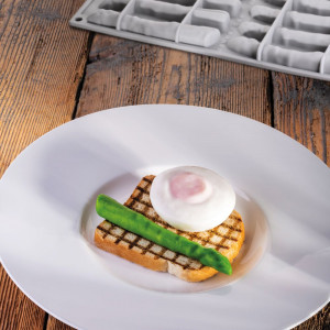 Силиконова форма за спарангел Gourmand 12,9 x 1,9 x H 1,4 cm, 12 кухини - Img 4
