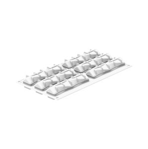 Силиконова форма за усукване 13 x 3,3 x H 3 cm, 6 кухини x 90 ml + резец - Img 3