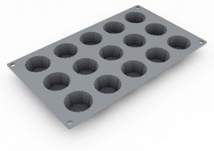 Силиконова форма Gourmand Ricotta Gourmand Ø 4,25 x H 2,3 cm, 15 кухини - Img 3