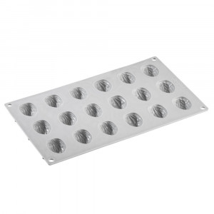 Силиконова форма Gourmand Shells Nape 3,8 x 2,8 x H 1,6 cm, 18 кухини - Img 3