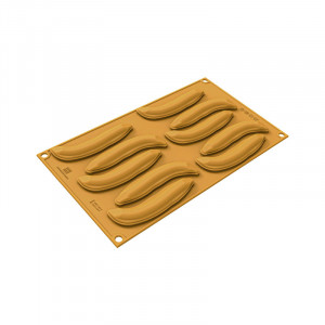 Силиконова форма Silikomart NaturaE PastaE 11 x 3,5 x H 1,2 cm, 13 ml, 10 кухини - Img 2