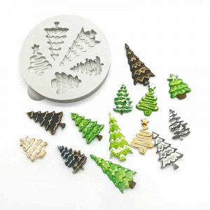 Силиконови коледни гривни, 2,5 - 4,5 x 2 cm, 5 декорации - Img 2
