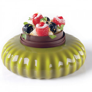 Силиконов калъп 3D Cake Plissee Mini Ø14.5xH4cm - Img 1