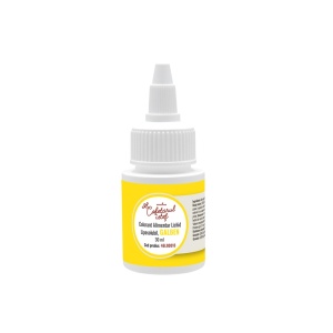 Течен мастноразтворим оцветител за храни, жълт, 30 ml