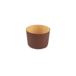 Форма за печене на панетоне Ø 7 x H 6 cm - 100 gr, термоустойчив картон, комплект от 12 броя - Img 1