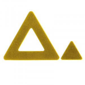 Форма Силикон NaturaE Триъгълници 2.0 11 x 9,7 x H 0,5 cm, 12 кухини - Img 1