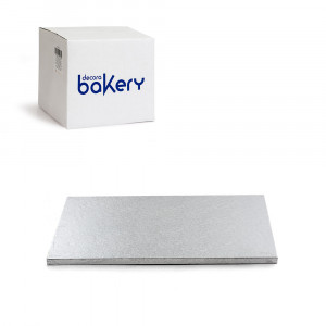 10 darabos készlet ezüst téglalap alakú, 40 x 30 x 1,2 cm magas, téglalap alakú tortalapokból, 40 x 30 x 1,2 cm magas