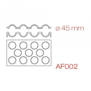 3D spheres Ø 4.5 cm - Double silicone mould, 11 cavities - Img 3