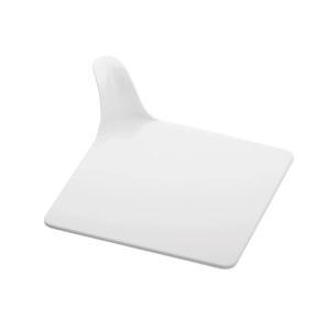 Baza Plastic Prezentare Monoportii, Model Patrat Alb, 9 x 9 cm, Set 250 Buc