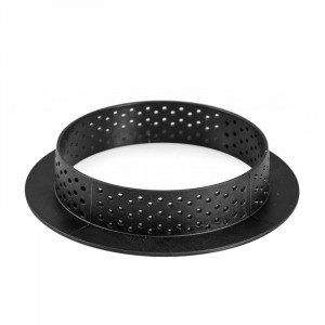 Blossom Tarte Set ¿ 7 x H 2 cm, 8 Microperforated Copper + Silicon Mould 8 cavities - Img 5