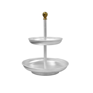 Buffet Stand, Candy Bar TUTTI FRUTTI, Aluminium and Bronze, Ø 22-16 x H 32 cm - Img 1