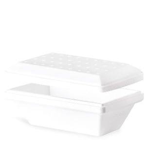 Caserola cu Capac Termoizolanta Inghetata 1000 ml, 23.25 x 13.56 x H 10 cm, Set 10 buc - Img 1