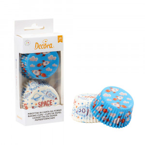 Chese L Space Pattern Paper, R 5 x H 3,2 cm, 36 бр. - Img 2