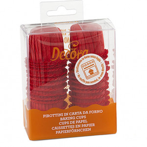 Chese S Crepe Paper Red, Ø 3 x H 3.5 cm, 35 pcs - Img 2