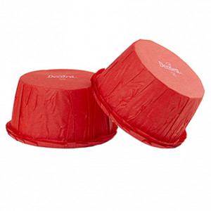 Chese XL Hartie Creponata Rosu, Ø 5.5 x H 3.5 cm, 25 buc