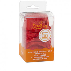 Chese XL krepp papír piros, Ø 5.5 x H 3.5 cm, 25 db - Img 2