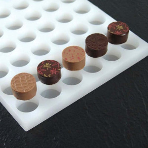 Chocoflex szilikonforma 54 üreggel Kerek Ø2,6xh1,4 cm