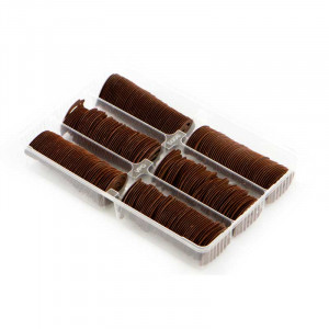 Chocolate Decorations Exclusive Various Double Chocolate Decorations, 4.5 x 2.5 cm, 390 gr, 310 pcs - Img 3