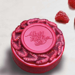 Chocolate Decorations Valentine's Valentine's Pattern Seal Stamp Ø 6 cm - Img 2