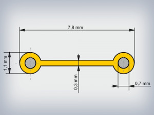 Clipband Galben 0.7 mm, Rola 500 m - Img 4