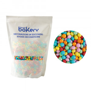 Colourmix chocolate flattened pearls Ø 10 mm, 1 kg - Img 1