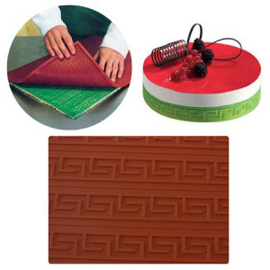 Covoras Silicon Blat Decor Relief Model Greca, 60x40cm - Img 3