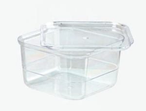 Cubito pohár fedő, 8,5 x 8,5 x H 0,2 cm, 100 db-os készlet - Img 2