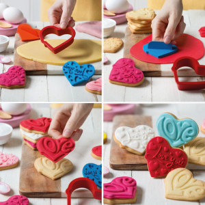 Cutter + Marker Plastic Love 7 x 6.5 x H 2.2 cm, Set 3 pcs - Img 3