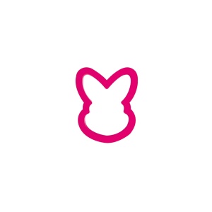 Decupator Plastic Bunny Cap 8.5 x 6 x H 2.2 cm - Img 1
