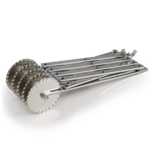 Extendable Stainless Steel Knife with 5 Circular Scalloped Blades - Img 1