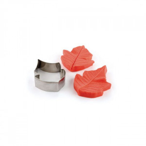 Floare de Craciun - Decupator Inox si Mulaje Silicon 6.5 x 5 cm, Set 3 Buc - Img 1
