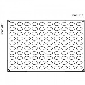 Forma Pavoflex 60x40cm Quenella 3D 4.2x2.2xh1.7cm, 100 cavitati, 9 ml - Img 3